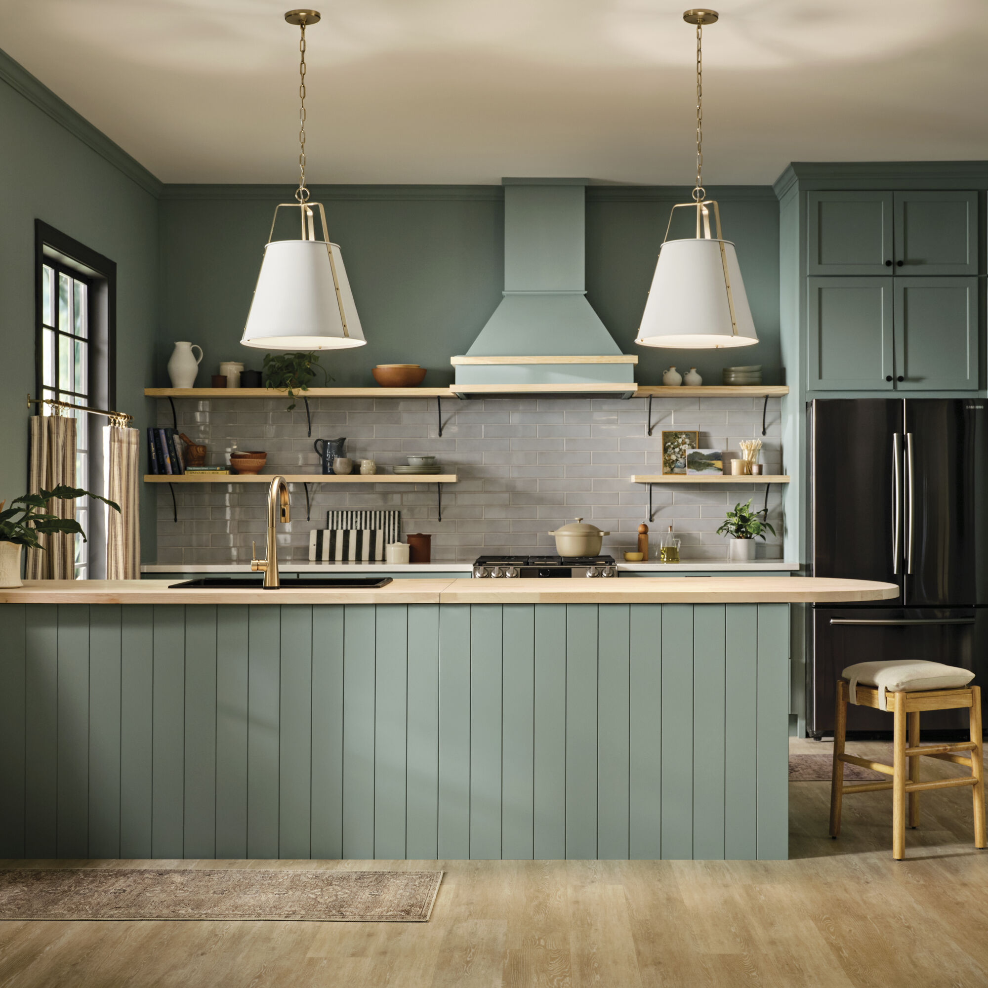 Etcher 2 Light White Pendant Ceiling Light