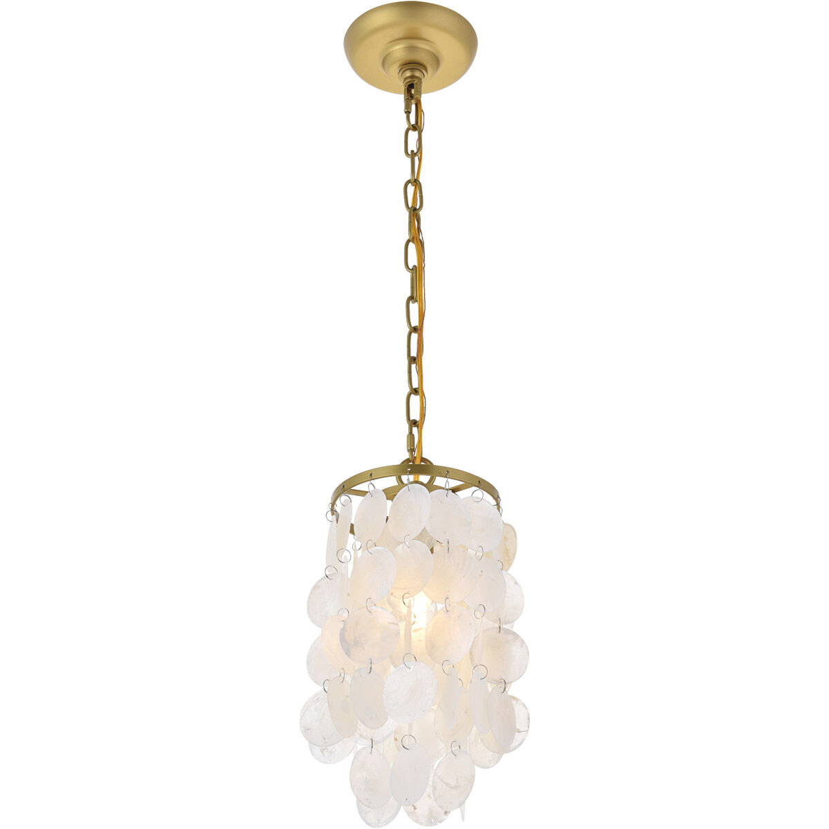 Selene 1 Light 6 inch Brass Pendant Ceiling Light