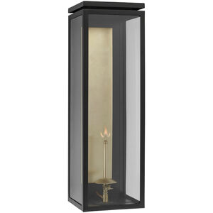 Chapman & Myers Fresno2 1 Light 26 inch Matte Black Outdoor Gas Wall Lantern, XL