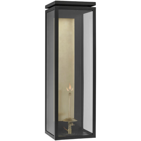 Chapman & Myers Fresno2 1 Light 26 inch Matte Black Outdoor Gas Wall Lantern, XL