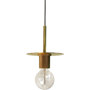 Roswell 1 Light 8 inch Aged Brass Pendant Ceiling Light