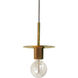 Roswell 1 Light 8 inch Aged Brass Pendant Ceiling Light