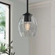 Miravelle 1 Light 5.25 inch Matte Black Mini Pendant Ceiling Light