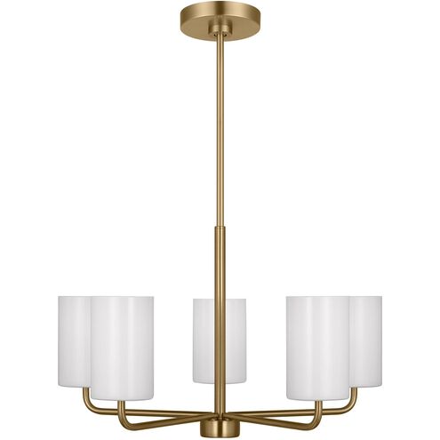 Rhett 5 Light 24 inch Satin Bronze Chandelier Ceiling Light