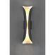 Scroll LED 21 inch Architectural Bronze Outdoor Wall Sconce