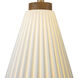 Concord 30 inch 100.00 watt Walnut and White with Weathered Brass Table Lamp Portable Light
