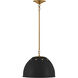 TOB by Thomas O'Brien Robbie 1 Light 15.38 inch Midnight Black Pendant Ceiling Light