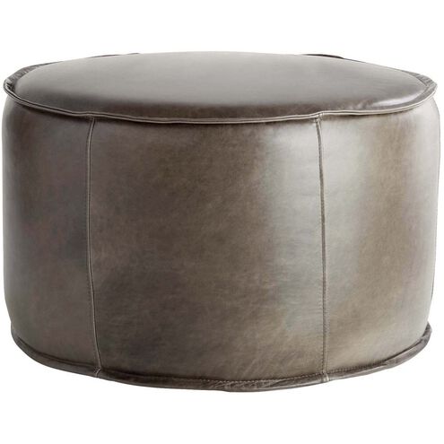 Lusso 20 inch Grey Pouf