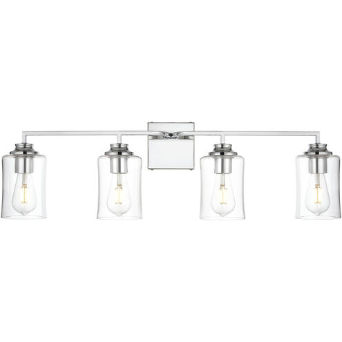 Ronnie 4 Light 32 inch Chrome Bath Sconce Wall Light