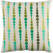 Dewdrop 22 X 22 inch Emerald and Lime Throw Pillow