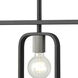 Dylan 4 Light 39 inch Black Linear Chandelier Ceiling Light