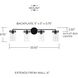 Fuller 4 Light 33.5 inch Matte Black Vanity Light Wall Light