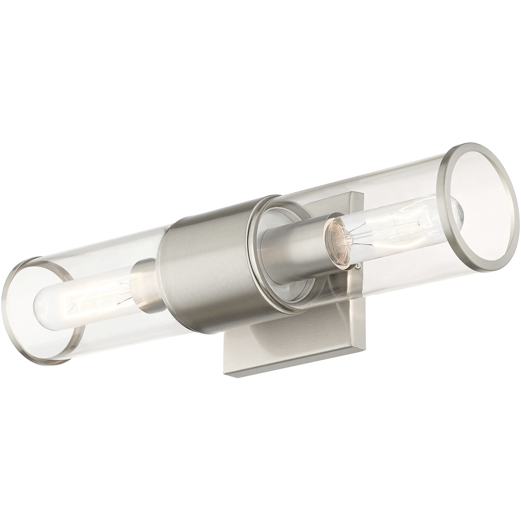 Quincy 2 Light 16 inch Brushed Nickel Vanity Sconce Wall Light