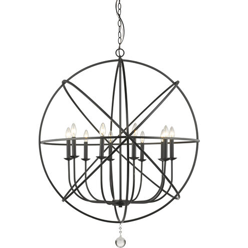 Tull 10 Light 36 inch Matte Black Chandelier Ceiling Light