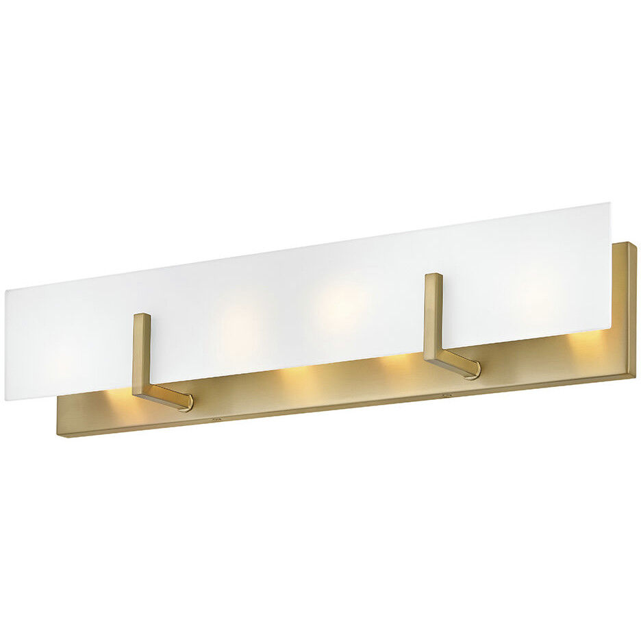 Roman 4 Light 25 inch Lacquered Brass Vanity Light Wall Light