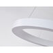 Canada LED 21.6 inch Matte White Chandelier Ceiling Light