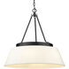 Penn 6 Light 26 inch Matte Black Chandelier Ceiling Light