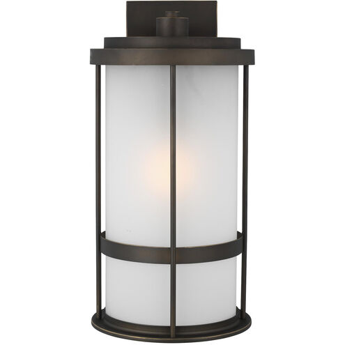 Wilburn 1 Light 20 inch Antique Bronze Outdoor Wall Lantern, Large