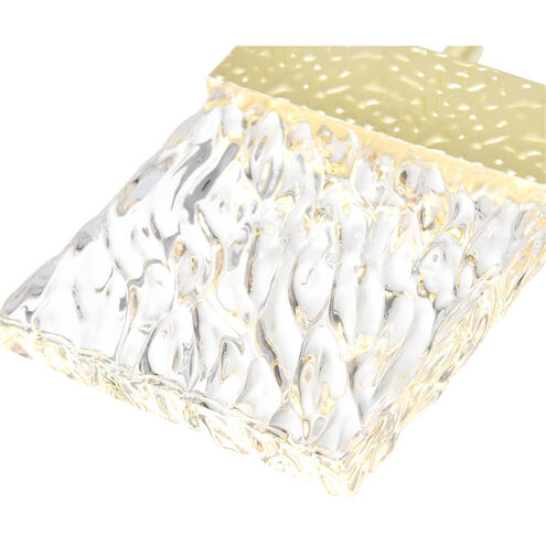 Carolina LED 1 inch Gold Leaf Down Mini Pendant Ceiling Light