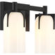 Caldwell 2 Light 14.75 inch Black Bathroom Vanity Light Wall Light