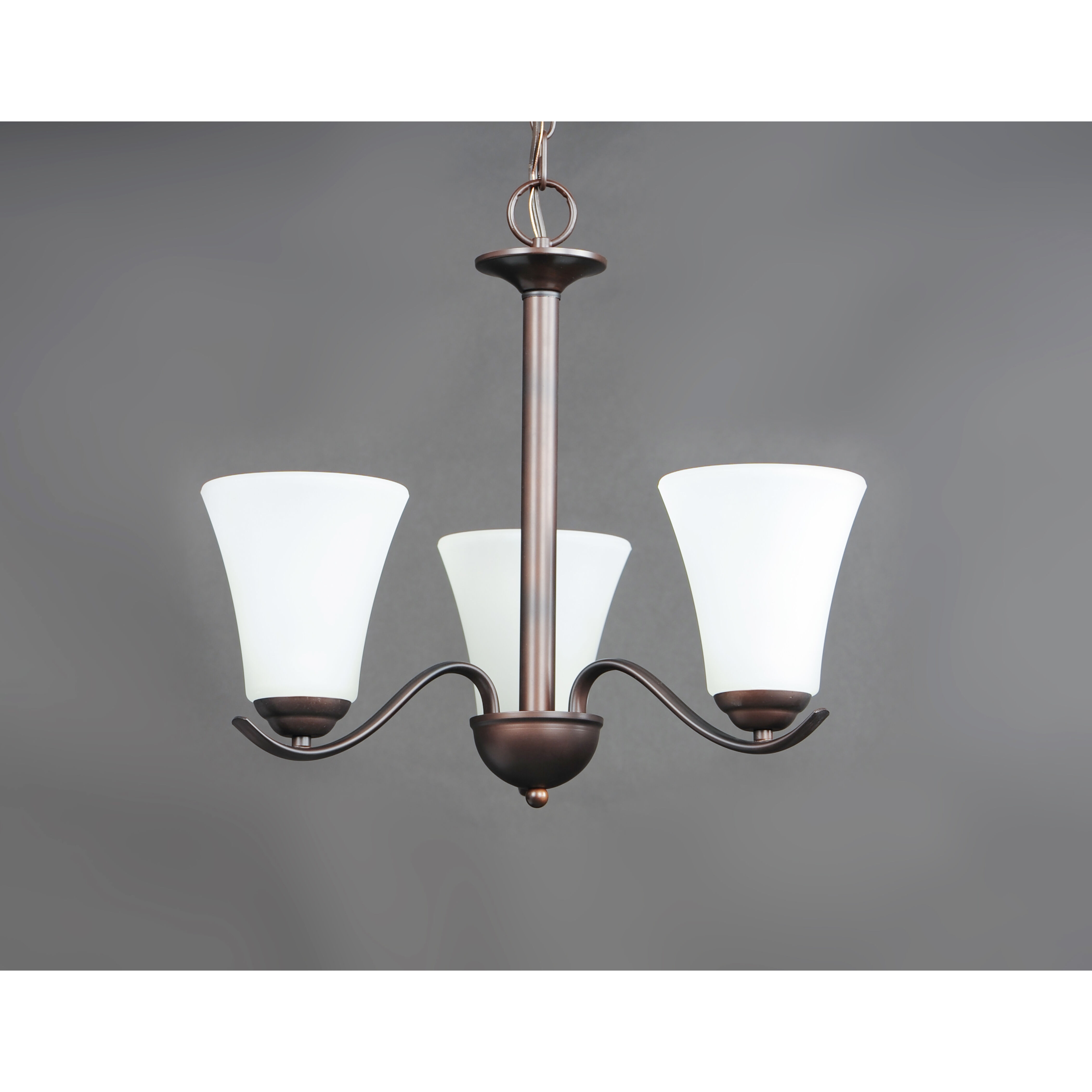 Vital 3 Light 20 inch Oil Rubbed Bronze Chandelier Ceiling Light