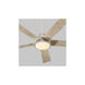 Temple 56 inch Satin Nickel with Weathered Gray Blades Ceiling Fan
