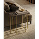 Flying 23.25 X 22 inch Natural and Gold Side Table