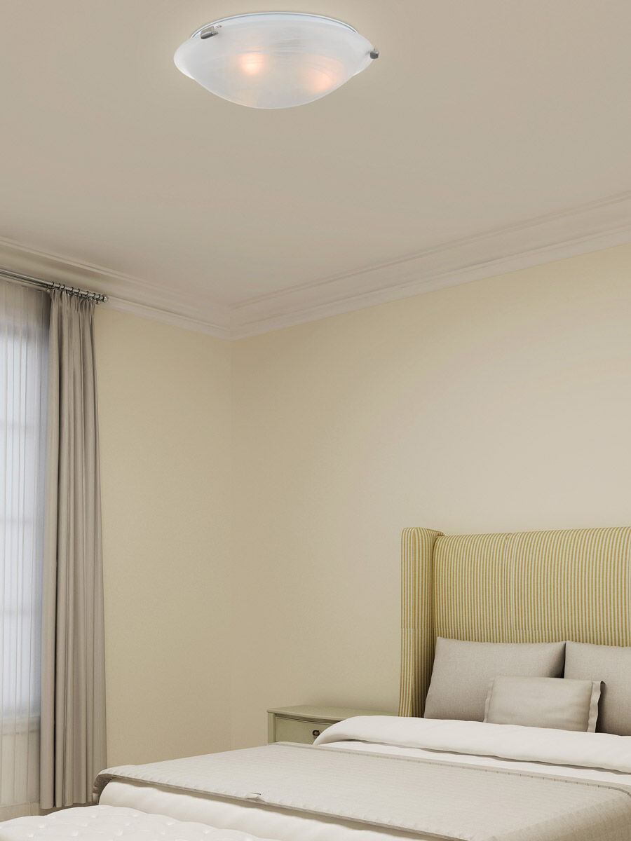 Oasis 3 Light 17 inch Brushed Nickel Semi-Flush Mount Ceiling Light