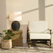 Xanadu Black & Cream Rattan w/ Off White Cushion Lounge Chair