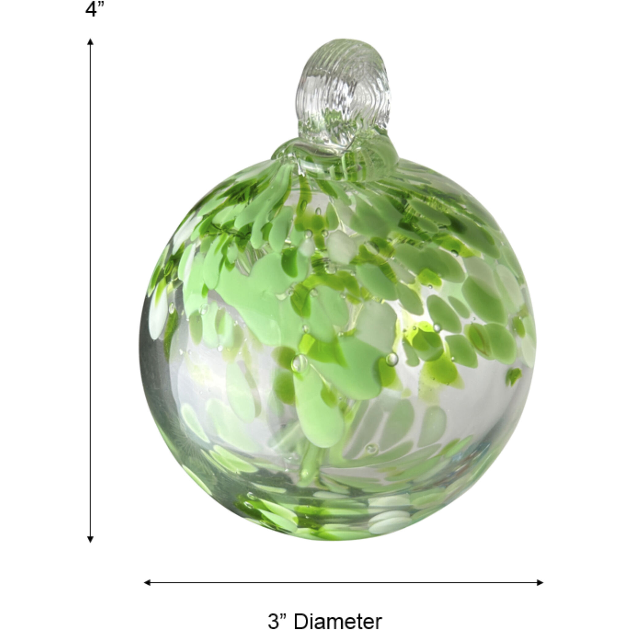 Celtic Green Art Glass Ornament