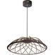 Pakuna LED 20 inch Matte Black Pendant Ceiling Light
