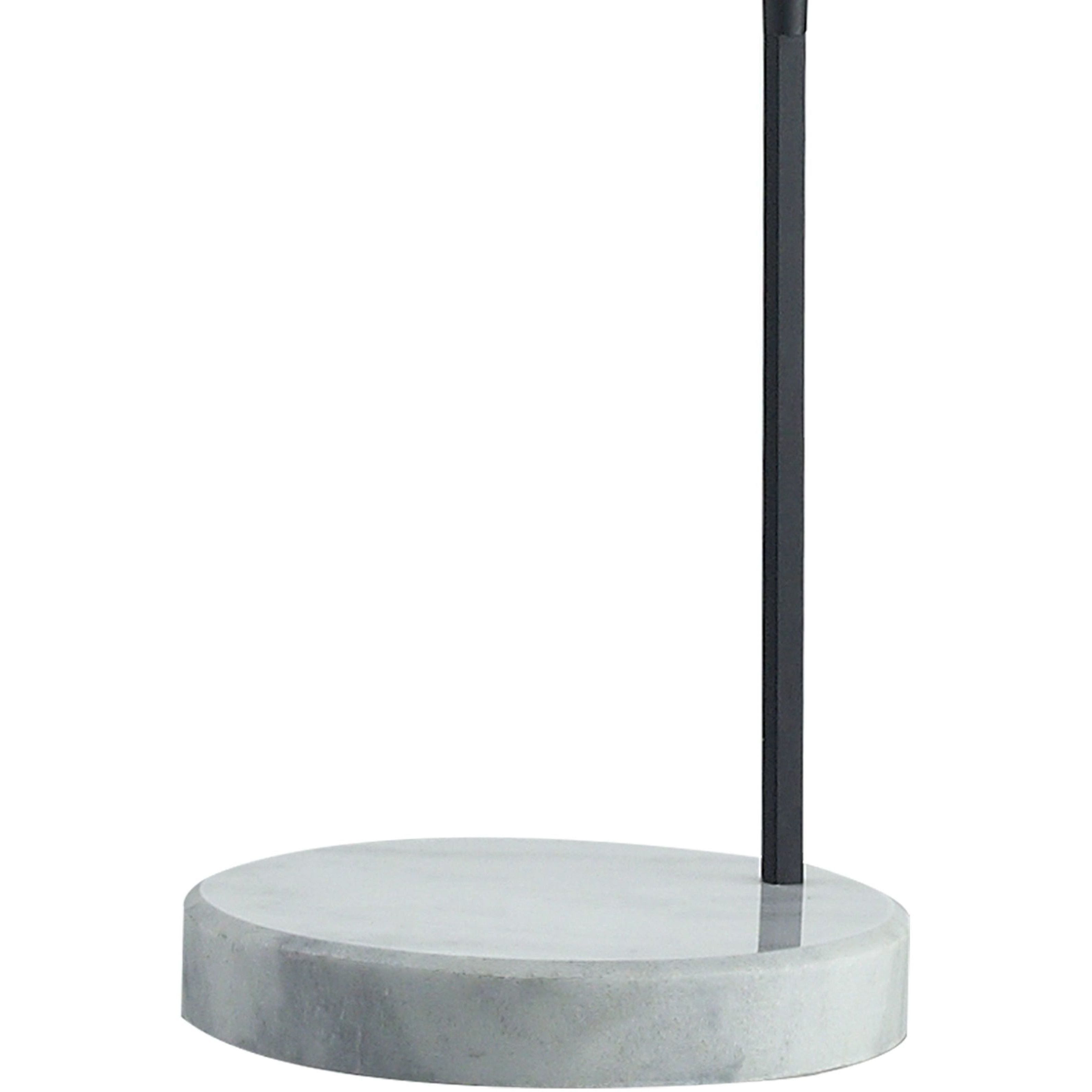 Banded Shade 70 inch 100 watt Matte Black with White Floor Lamp Portable Light