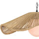 Provence Cafe 1 Light 31 inch Natural Pendant Ceiling Light, Large