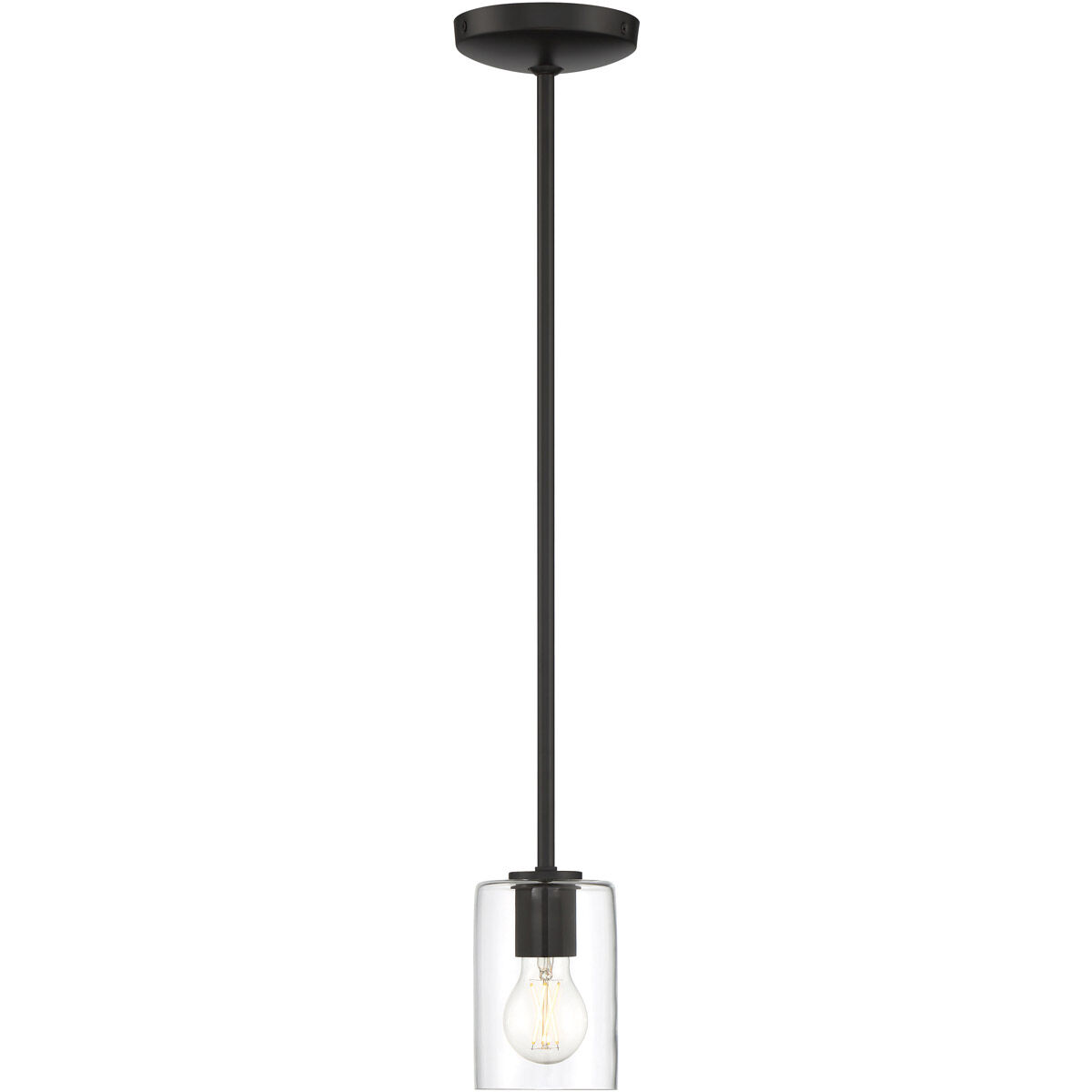Oslo LED 4 inch Matte Black Pendant Ceiling Light