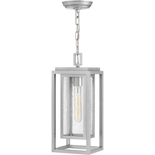 Coastal Elements Republic 1 Light 7 inch Satin Nickel Outdoor Hanging Lantern in Non-LED, Estate Series