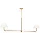 C&M by Chapman & Myers Fiona 2 Light 60.00 inch Chandelier