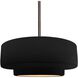Radiance 1 Light 14.5 inch Carbon Matte Black and Champagne Gold and Brushed Nickel Pendant Ceiling Light