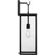 Rox 1 Light Textured Black Outdoor Wall Lantern in Incandescent