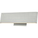 Slim LED 12 inch Brushed Aluminum Bath Vanity Light Wall Light