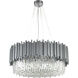 Canada 12 Light 28 inch Silver Chandelier Ceiling Light in Chrome