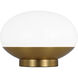 ED Ellen DeGeneres Lune 7 inch 9 watt Burnished Brass Accent Lamp Portable Light