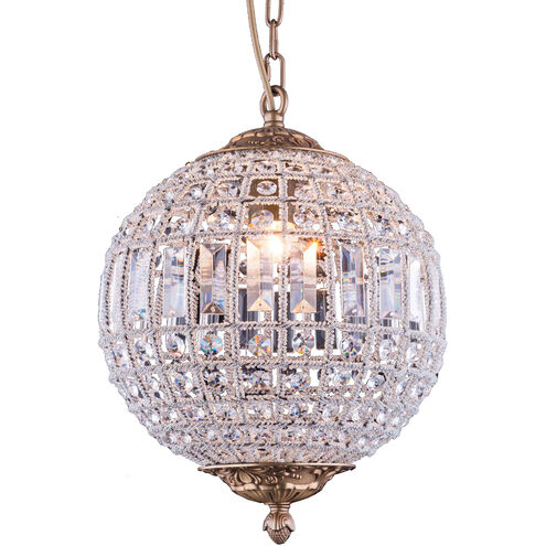 Olivia 1 Light 12 inch French Gold Pendant Ceiling Light, Urban Classic