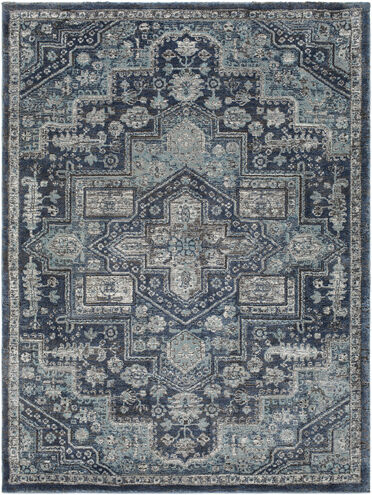 Montana 108 X 79 inch Dark Blue Rug in 7 x 9, Rectangle