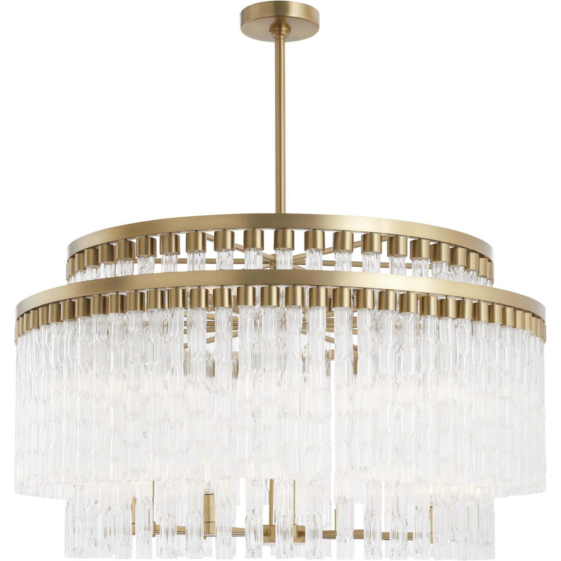 Nobel 12 Light 37 inch Aged Brass Chandelier Ceiling Light