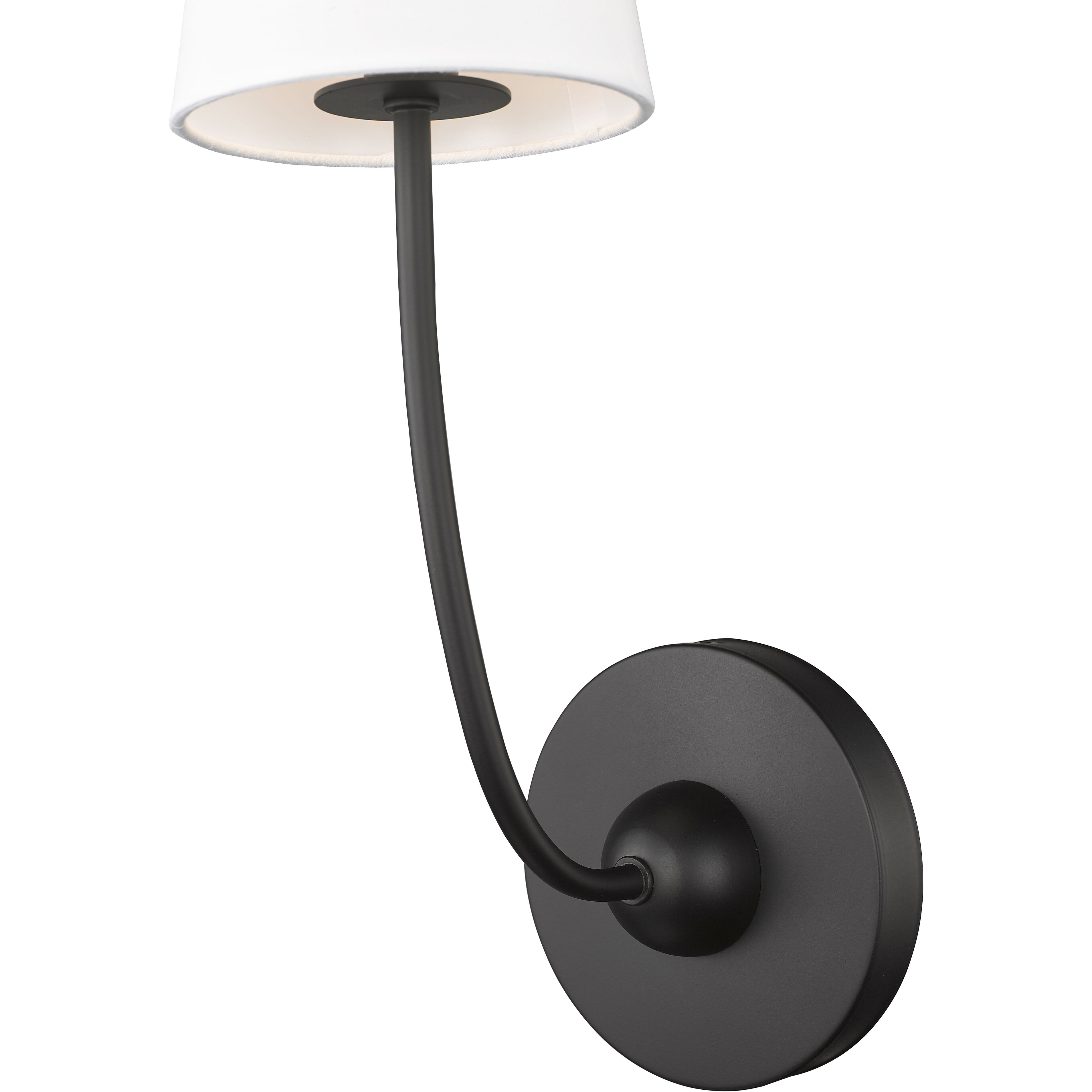 Shannon 1 Light 5.25 inch Matte Black Wall Sconce Wall Light