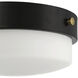 Oak Street 2 Light 11 inch Flat Black Flushmount Ceiling Light