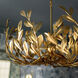 Broche 6 Light 27 inch Antique Gold Chandelier Ceiling Light