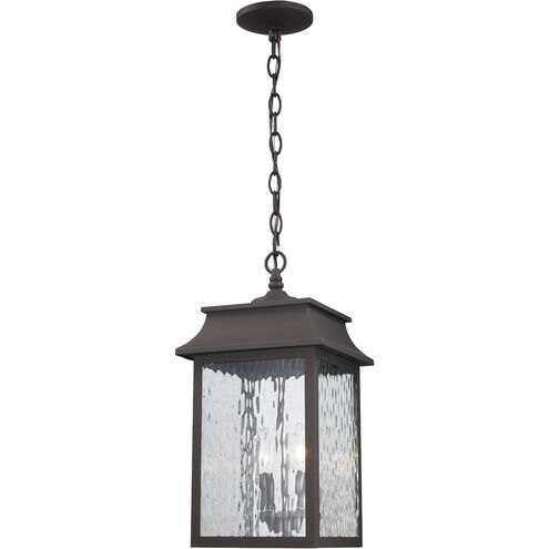 Heirloom 2 Light 9 inch weathered Bronze Outdoor Hanging Lantern