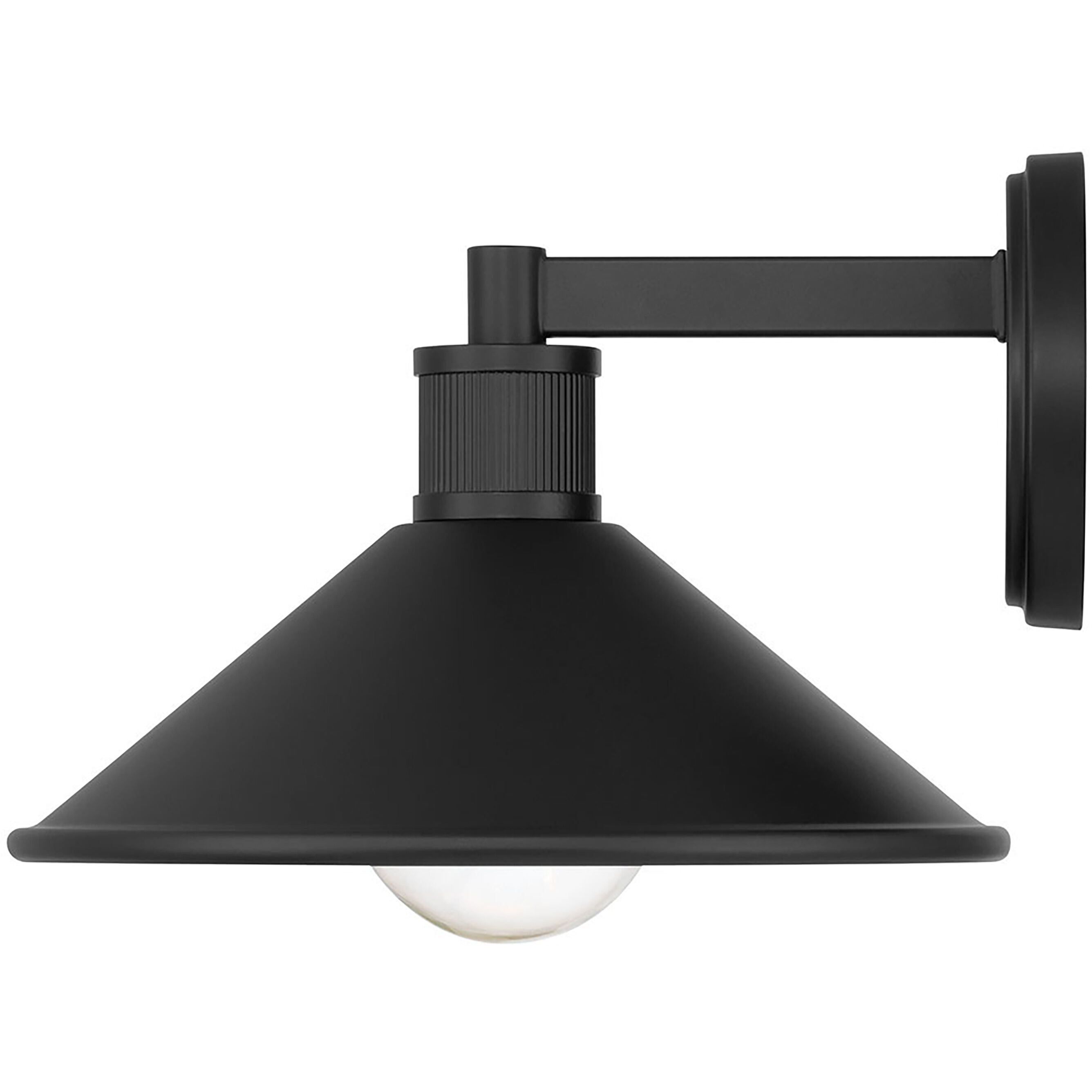 Vectra 1 Light 7 inch Powder Coated Black Outdoor Wall Sconce