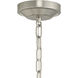 Lieon 3 Light 21 inch Brushed Nickel Convertible Pendant Ceiling Light